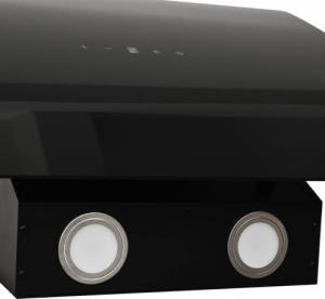 Okap vidaXL vidaXL Ścienny okap kuchenny, 60 cm, stal i hartowane szkło, czarny 8