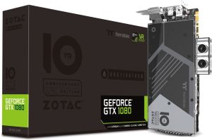 Karta graficzna Zotac GeForce GTX 1080 8GB ArcticStorm ThermalTake 10 Year Anniversary Edition 8GB GDDR5X (256 Bit) HDMI, DVI, 3xDP, BOX (ZT-P10800G-30P) 1