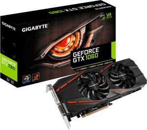Karta graficzna Gigabyte GeForce GTX 1060 D5 6GB GDDR5 (192 Bit) DVI-D, HDMI, 3xDisplayPort, BOX (GV-N1060D5-6GD) 1