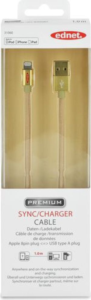 Kabel USB Ednet USB A/Lightning, 1m (31060) 8