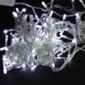 Lampki choinkowe 100 LED białe zimne 1