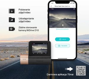 Wideorejestrator 70mai Lite 2 Midrive D10 czarny 8