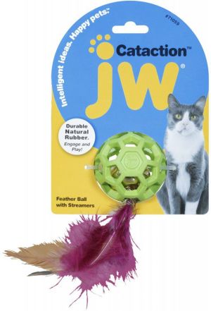 JW Pet FEATHER BALL Z DZWONECZKIEM 2