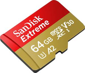 Karta SanDisk Extreme MicroSDXC 64 GB Class 10 UHS-I/U3 A2 V30 (SDSQXAH-064G-GN6MA) 2