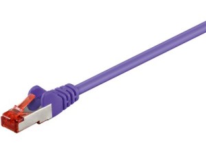MicroConnect S/FTP CAT6 0.25m Purple LSZH - SSTP60025P 1