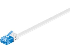 MicroConnect U/UTP CAT6A 10M White Flat - V-UTP6A10W-FLAT 1