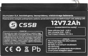 Lexton Akumulator żelowy 12V, 7.2Ah. - LX1272CS 2