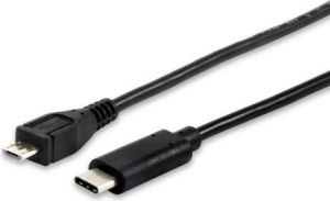 Kabel USB Equip USB-C - microUSB 1 m Czarny (12888407) 1