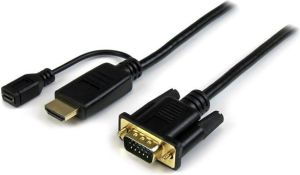 Kabel StarTech HDMI - D-Sub (VGA) + micro USB 0.9m czarny (HD2VGAMM3) 1