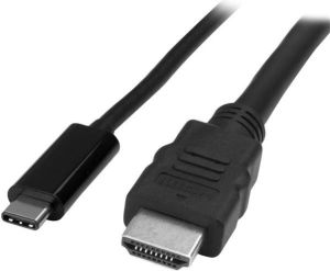 Kabel USB StarTech USB-C - HDMI 1 m Czarny (CDP2HDMM1MB) 1