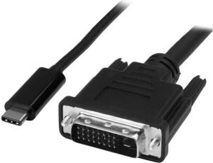 Kabel USB StarTech USB-C - DVI-D 1 m Czarny (CDP2DVIMM1MB) 1