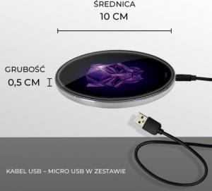 Ładowarka Babaco Czarna Pantera 001 Indukcyjna 2 A (MCHWBPANT001) 2