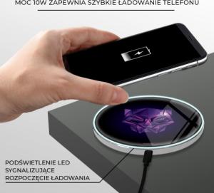 Ładowarka Babaco Czarna Pantera 001 Indukcyjna 2 A (MCHWBPANT001) 4