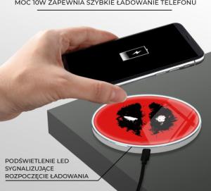 Ładowarka Babaco Deadpool 002 Indukcyjna 2 A (MCHWDPOOL002) 4