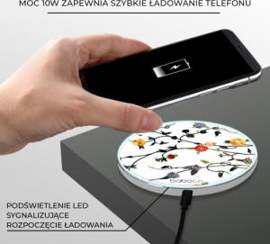 Ładowarka Babaco Kwiaty 008 Indukcyjna 2 A (BCHWFLOW008) 4