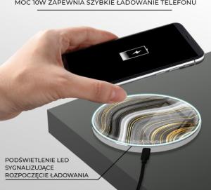 Ładowarka Babaco Marble 010 Indukcyjna 2 A (BCHWMRB010) 3