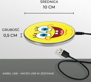 Ładowarka Babaco SpongeBob 003 Indukcyjna 2 A (NCHWSBOB003) 2