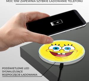 Ładowarka Babaco SpongeBob 003 Indukcyjna 2 A (NCHWSBOB003) 3