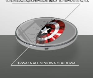 Ładowarka Babaco Kapitan Ameryka 023 Indukcyjna 2 A (MCHWCAPAM001) 3