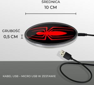 Ładowarka Babaco Spider Man 018 Indukcyjna 2 A (MCHWSPIDERM004) 2