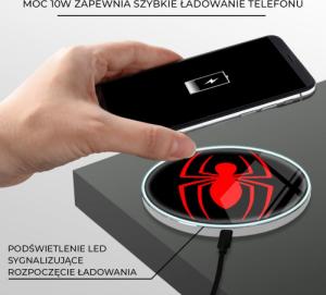 Ładowarka Babaco Spider Man 018 Indukcyjna 2 A (MCHWSPIDERM004) 4
