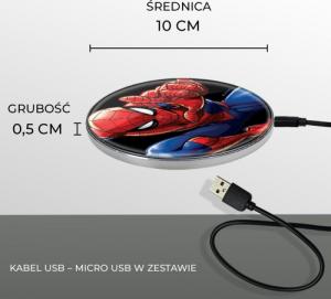Ładowarka Babaco Spider Man 022 Indukcyjna 2 A (MCHWSPIDERM003) 2