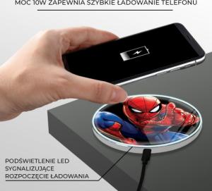 Ładowarka Babaco Spider Man 022 Indukcyjna 2 A (MCHWSPIDERM003) 4