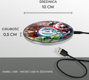 Ładowarka Babaco Avengers 002 Indukcyjna 2 A (MCHWAVEN006) 2