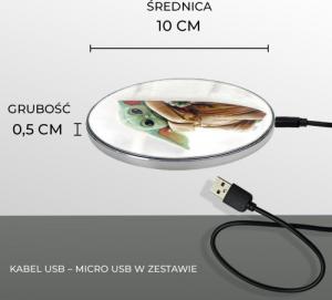 Ładowarka Babaco Baby Yoda 016 Indukcyjna 2 A (SWCHWBYODA004) 3