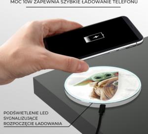 Ładowarka Babaco Baby Yoda 016 Indukcyjna 2 A (SWCHWBYODA004) 5