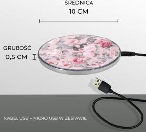 Ładowarka Babaco Kwiaty 054 Indukcyjna 2 A (BCHWFLOW054) 2