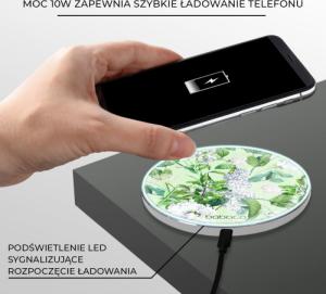 Ładowarka Babaco Kwiaty 033 Indukcyjna 2 A (BCHWFLOW033) 4