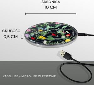 Ładowarka Babaco Kwiaty 041 Indukcyjna 2 A (BCHWFLOW041) 2