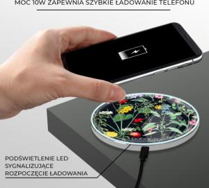 Ładowarka Babaco Kwiaty 041 Indukcyjna 2 A (BCHWFLOW041) 4