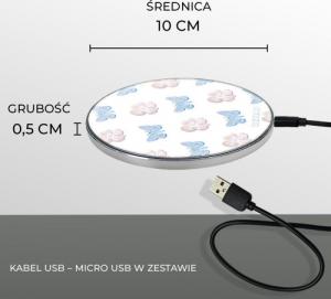 Ładowarka Babaco Kwiaty 043 Indukcyjna 2 A (BCHWFLOW043) 2