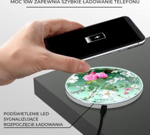 Ładowarka Babaco Kwiaty 035 Indukcyjna 2 A (BCHWFLOW035) 4