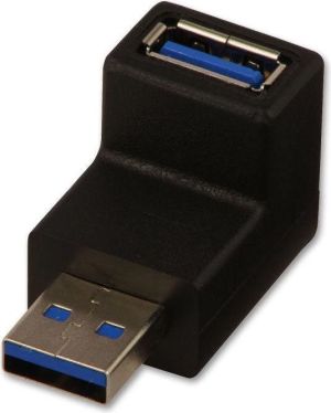 Adapter USB Lindy USB - USB Czarny  (71260) 1