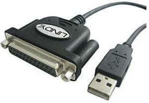 Kabel USB Lindy USB-A - DB-25 Czarny (42882) 1