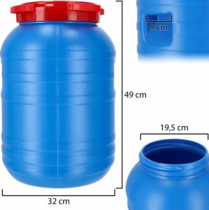 Kadax BECZKA PLASTIKOWA DO KISZENIA NA WODĘ 30L ATEST 6