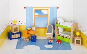 Goki Mebelki do pokoju dziecka z łóżkiem piętrowym, 28 elementów (51746) 1
