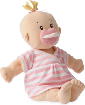 Manhattan Toy Lalka ze smoczkiem, bobas w sukience w paski (152420) 1
