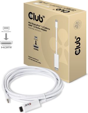 Kabel Club 3D DisplayPort Mini - HDMI 3m biały (CAC-1173) 1