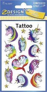 Zdesign Tatuaże dla dzieci - Jednorożce 1