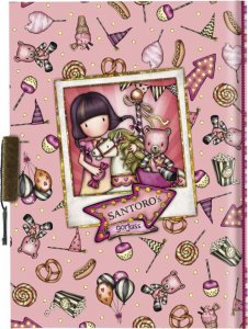 Santoro Zamykany Notes Gorjuss Fairground Carousel 2