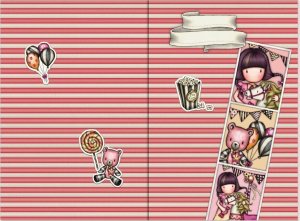 Santoro Zamykany Notes Gorjuss Fairground Carousel 3