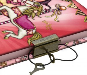 Santoro Zamykany Notes Gorjuss Fairground Carousel 5