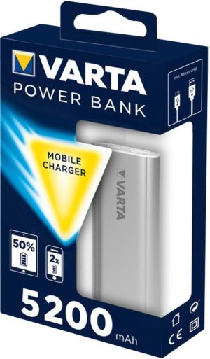 Powerbank Varta 5200mAh Srebrny (57963101111) 4