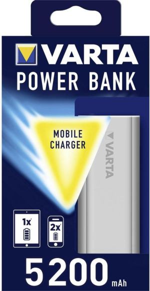 Powerbank Varta 5200mAh Srebrny (57963101111) 5