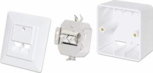 Intellinet Network Solutions Intellinet Gniazdo sieciowe podtynkowe 2x RJ45 Cat6 10G, STP, białe 7