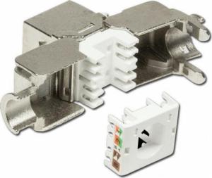 Intellinet Network Solutions Intellinet Moduł Keystone RJ45 Cat6a 10G beznarzędziowy ekranowany slim 3